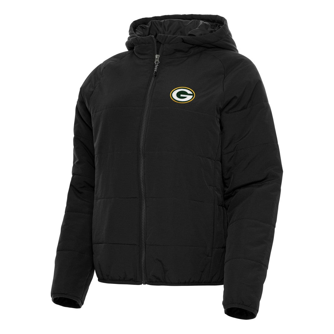 Green Bay Packers Antigua Women's Universe Full-Zip Hoodie Jacket - Black Hoodies