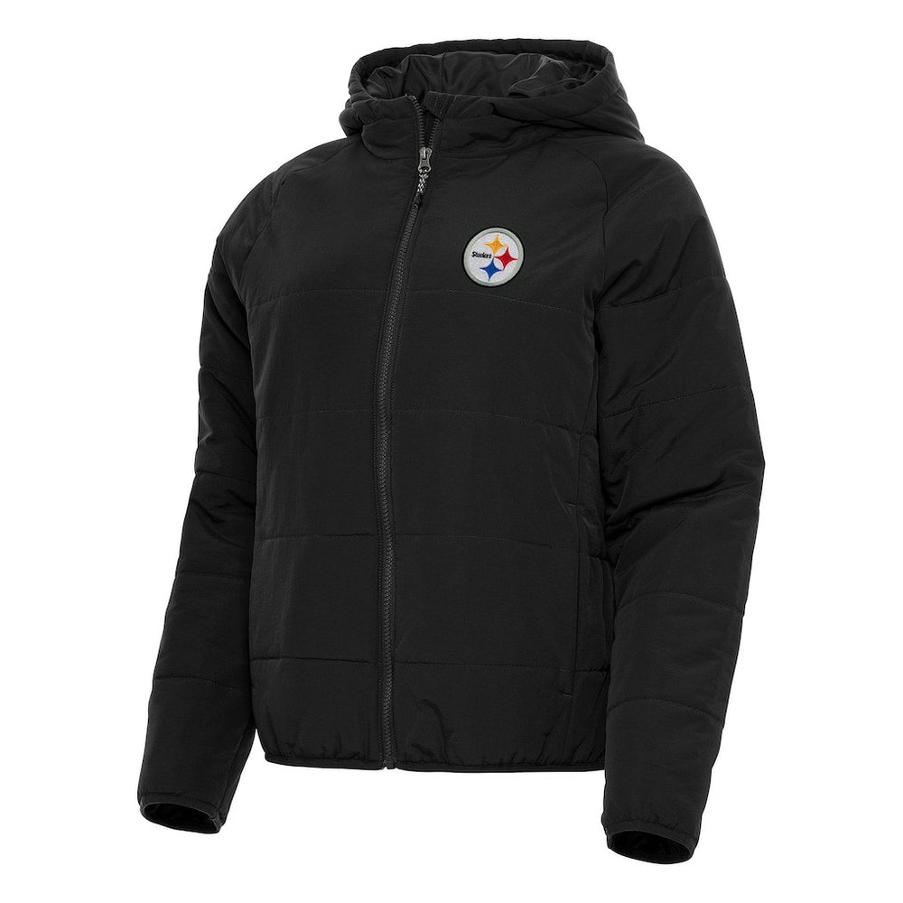 Pittsburgh Steelers Antigua Women's Universe Full-Zip Hoodie Jacket - Black Hoodies