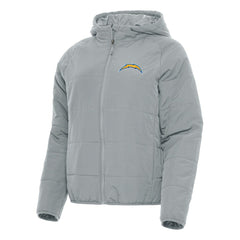 Los Angeles Chargers Antigua Women's Universe Full-Zip Hoodie Jacket - Gray Hoodies