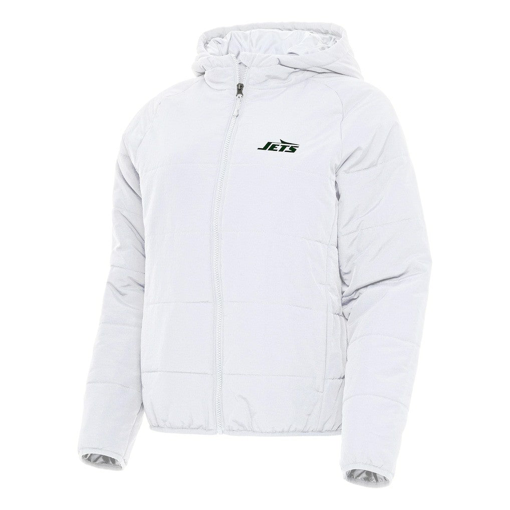 New York Jets Antigua Women's Universe Full-Zip Hoodie Jacket - White Hoodies