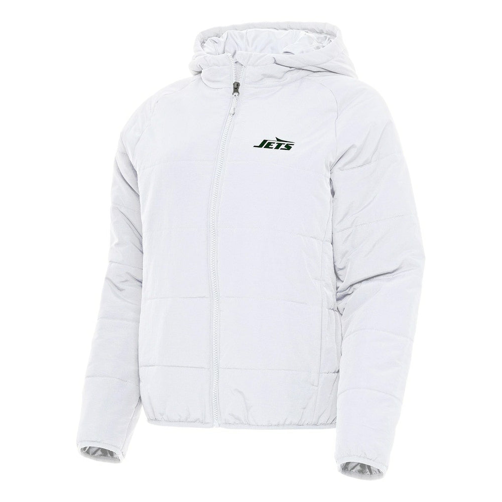 New York Jets Antigua Women's Universe Full-Zip Hoodie Jacket - White Hoodies