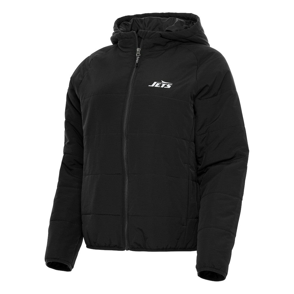 New York Jets Antigua Women's Universe Full-Zip Hoodie Jacket - Black Hoodies