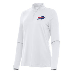 Buffalo Bills Antigua Women's Reprocess Quarter-Zip Top - White Tops