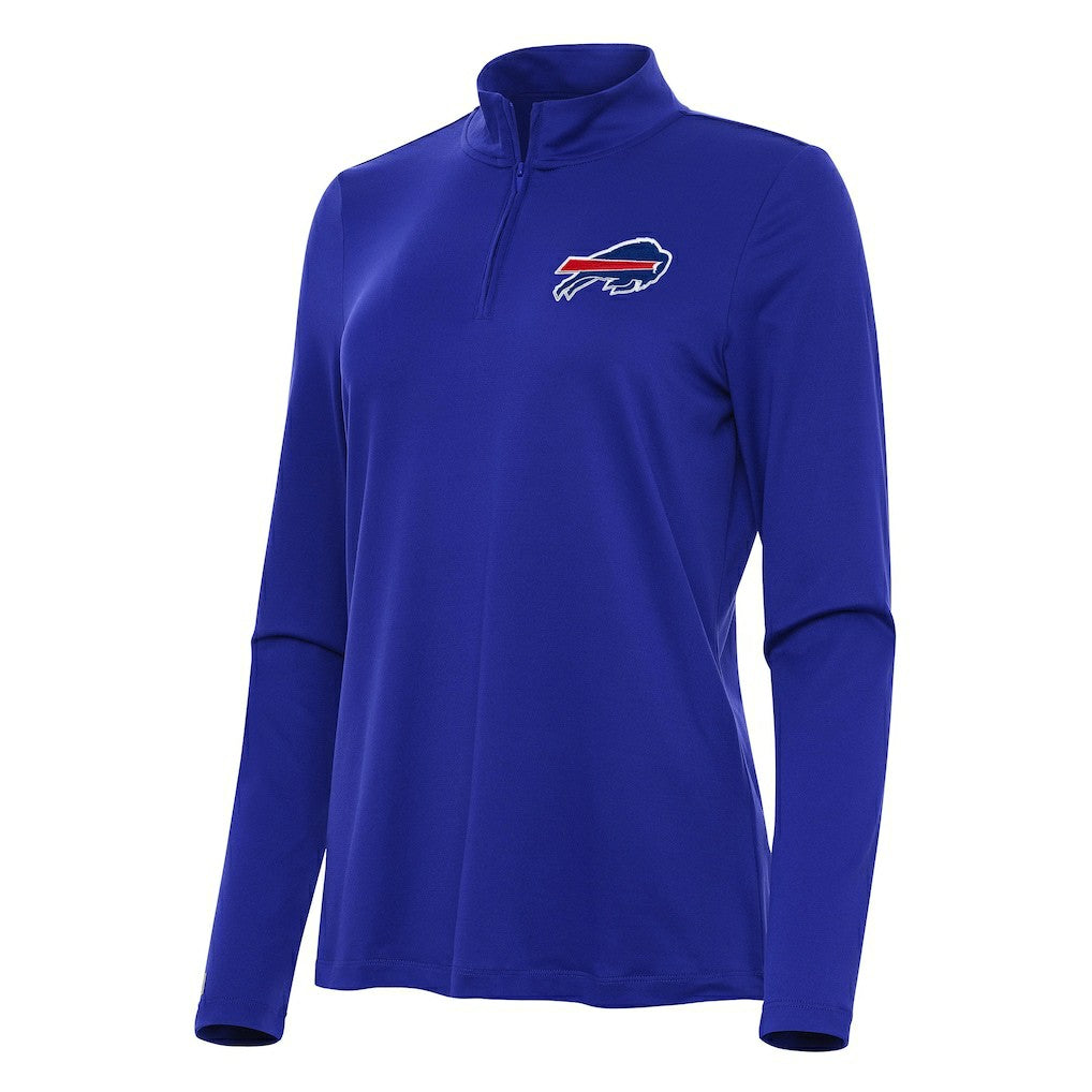 Buffalo Bills Antigua Women's Reprocess Quarter-Zip Top - Royal Tops