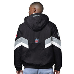 Las Vegas Raiders OVO x Starter Sideline Full-Snap Puffer Jacket - Black Jackets