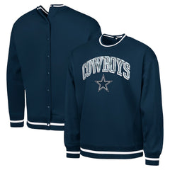 Dallas Cowboys G-III Sports by Carl Banks Adaptive Blocker Fleece Pullover Sweatshirt - Navy Pullover