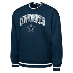 Dallas Cowboys G-III Sports by Carl Banks Adaptive Blocker Fleece Pullover Sweatshirt - Navy Pullover