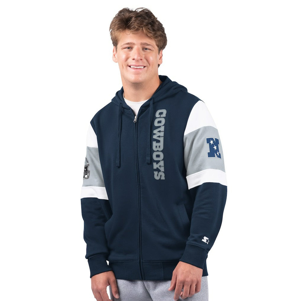 Dallas Cowboys G-III Sports by Carl Banks Extreme Full-Zip Hoodie - Navy Hoodies