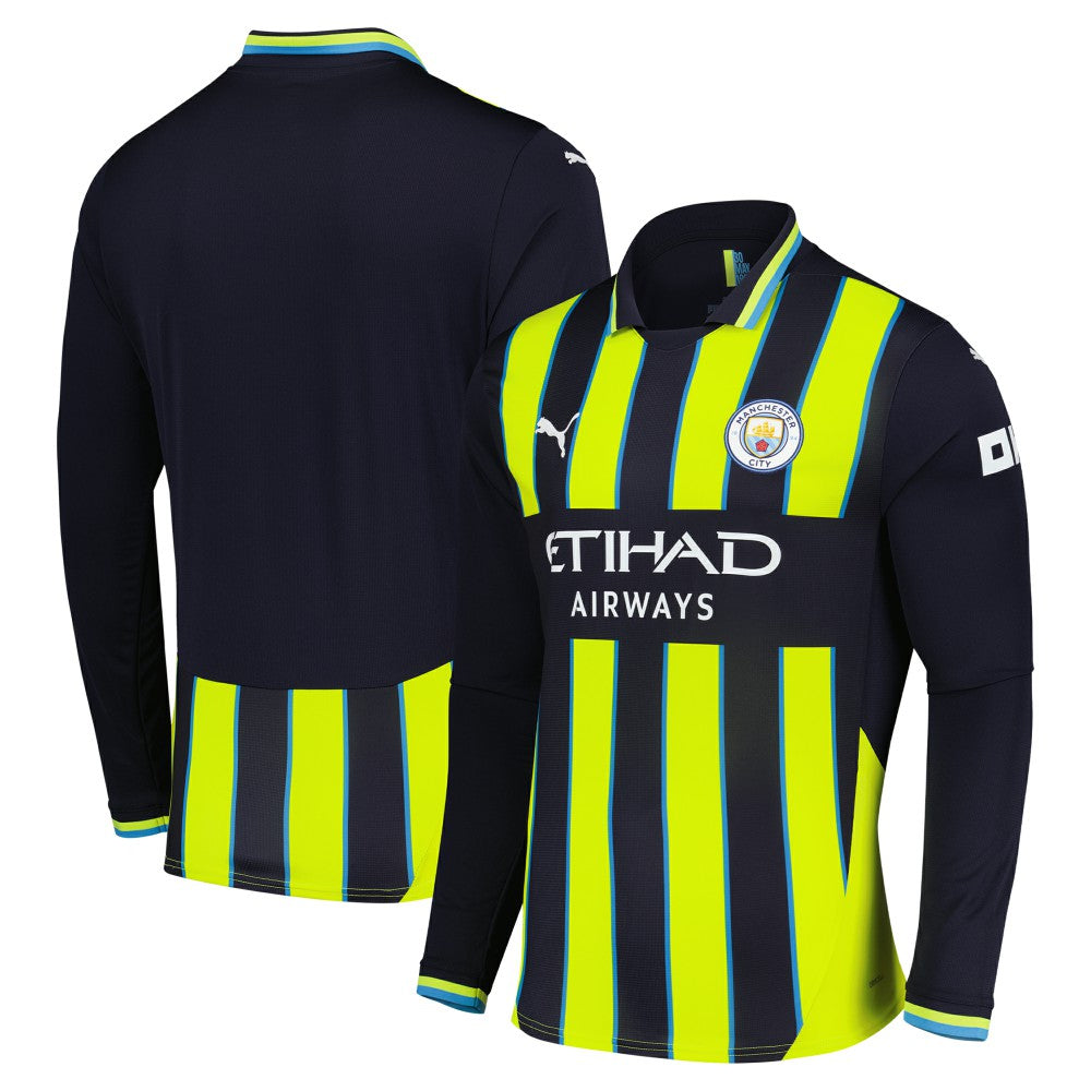 Manchester City 2024/25 Away Replica Long Sleeve Jersey Navy - Puma discount