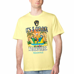Milwaukee Brewers Margaritaville Five O'Clock Graphic T-Shirt - Yellow T-shirts