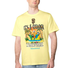 San Francisco Giants Margaritaville Five O'Clock Graphic T-Shirt - Yellow T-shirts