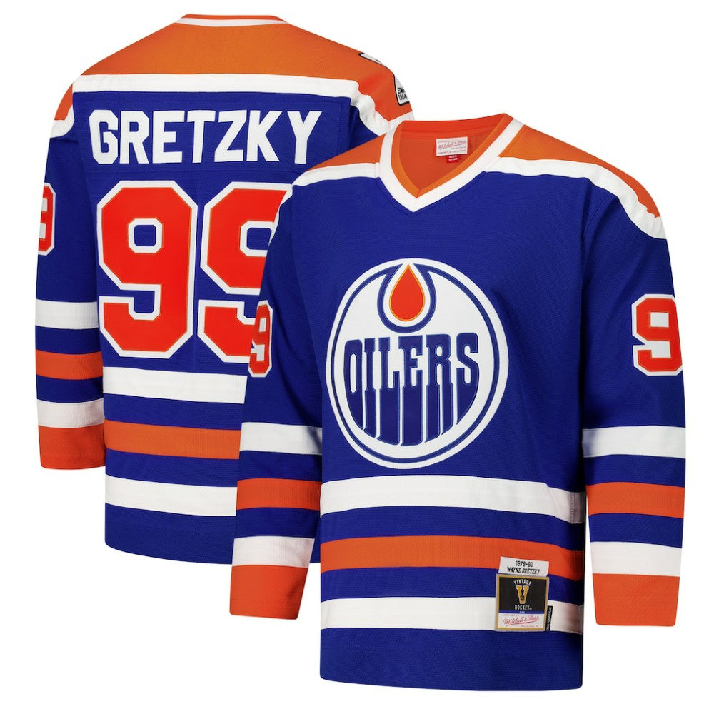 Wayne Gretzky Edmonton Oilers 1979-80 Power Play Jersey - Royal | US 201979061