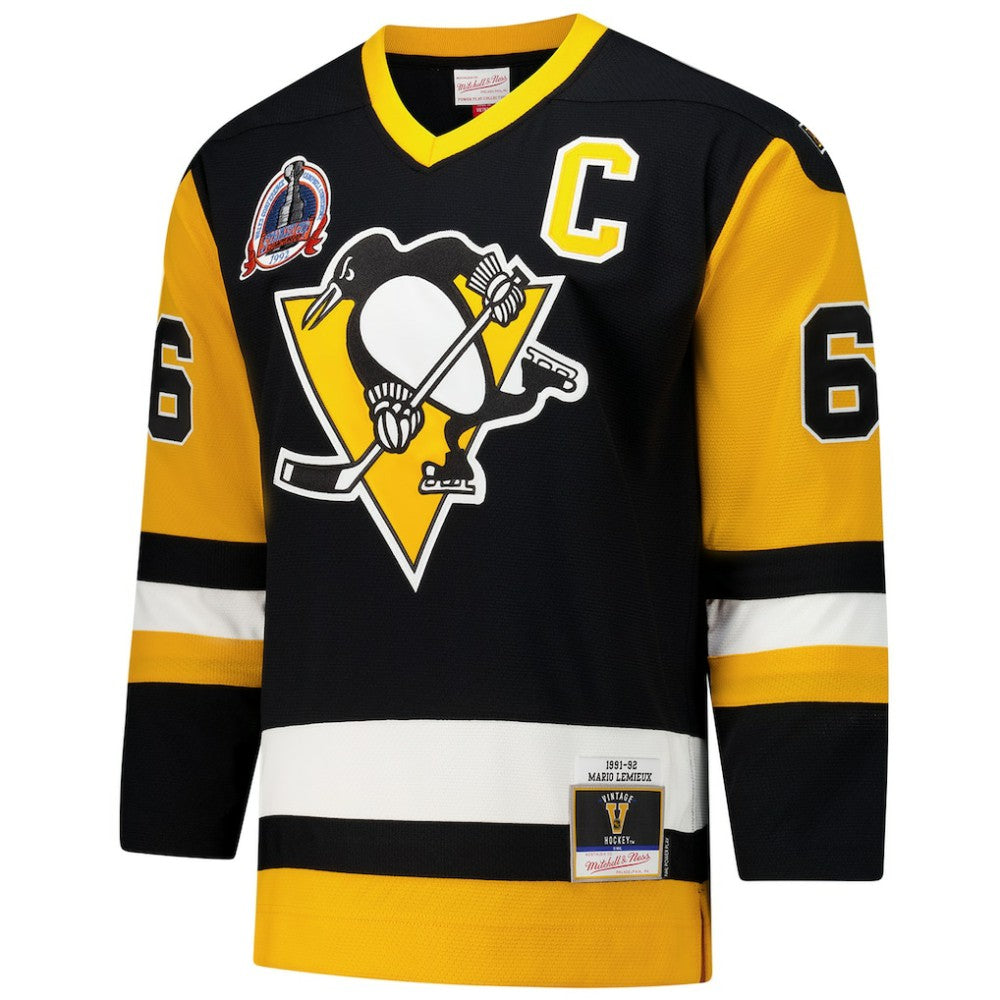 Mario Lemieux Pittsburgh Penguins 1991-92 Power Play Jersey - Black | US 201979067