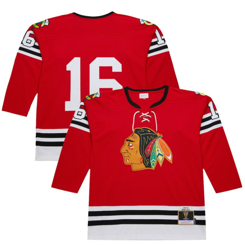Bobby Hull Chicago Blackhawks 1960-61 Power Play Jersey - Scarlet | US 201979070