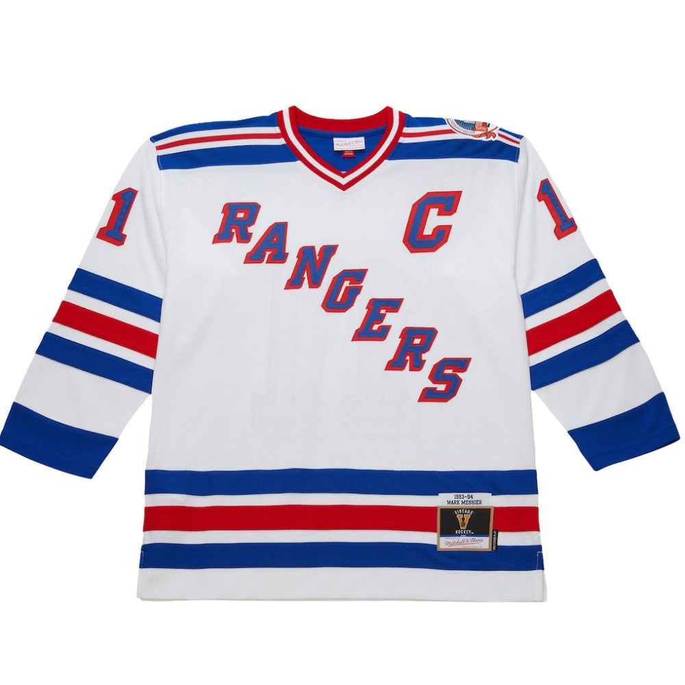Mark Messier New York Rangers 1993-94 Power Play Jersey - White | US 201979137