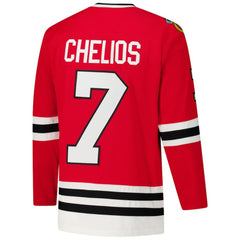 Chris Chelios Chicago Blackhawks 1991-92 Power Play Jersey - Red | US 201979146
