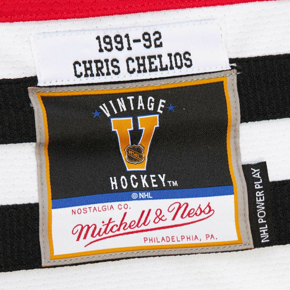 Chris Chelios Chicago Blackhawks 1991-92 Power Play Jersey - Red | US 201979146