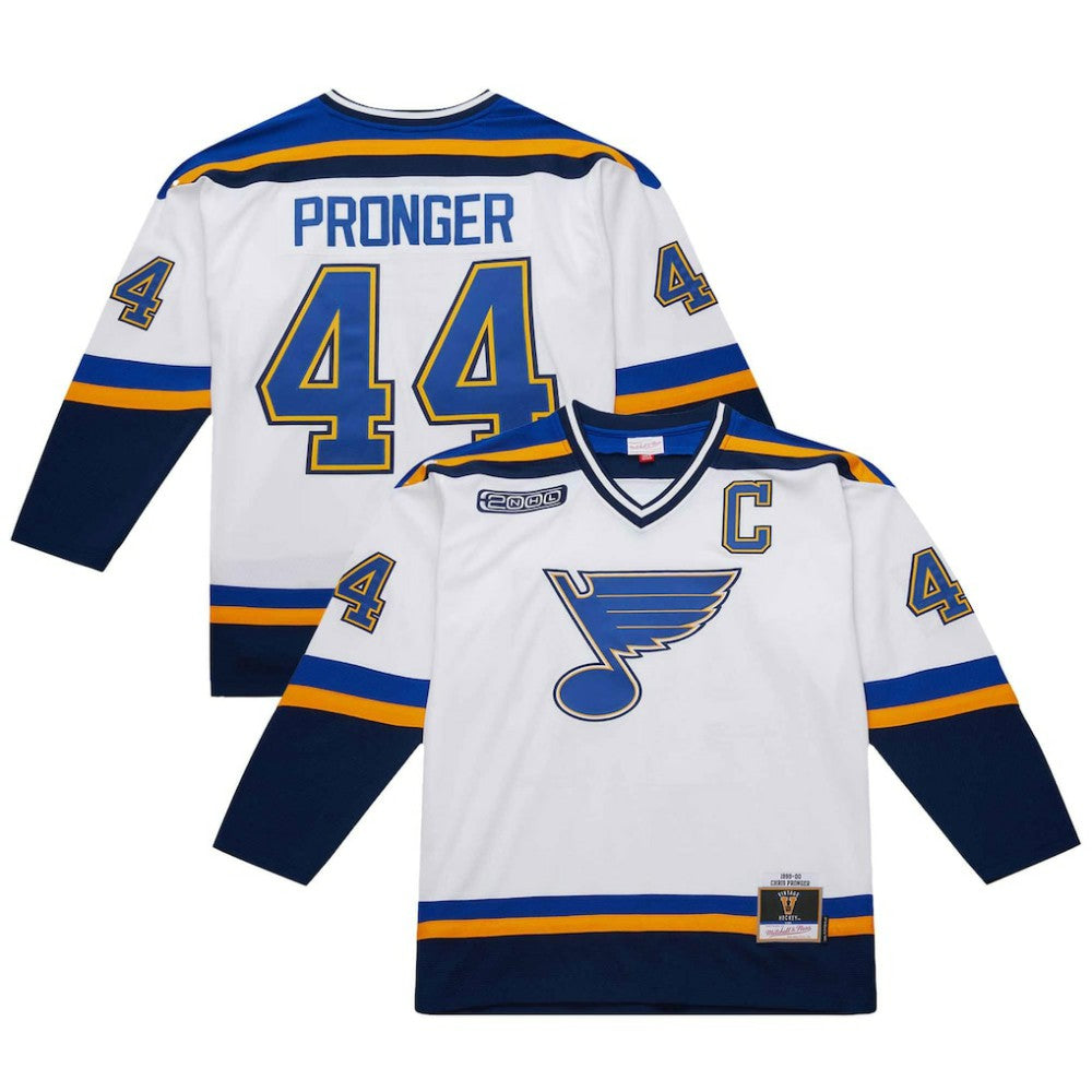 Chris Pronger St. Louis Blues 1999-00 Power Play Jersey - White | US 201979150