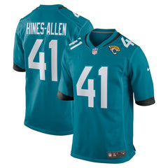 Josh Hines-Allen Jacksonville Jaguars Player Game Jersey - Teal Jerseys