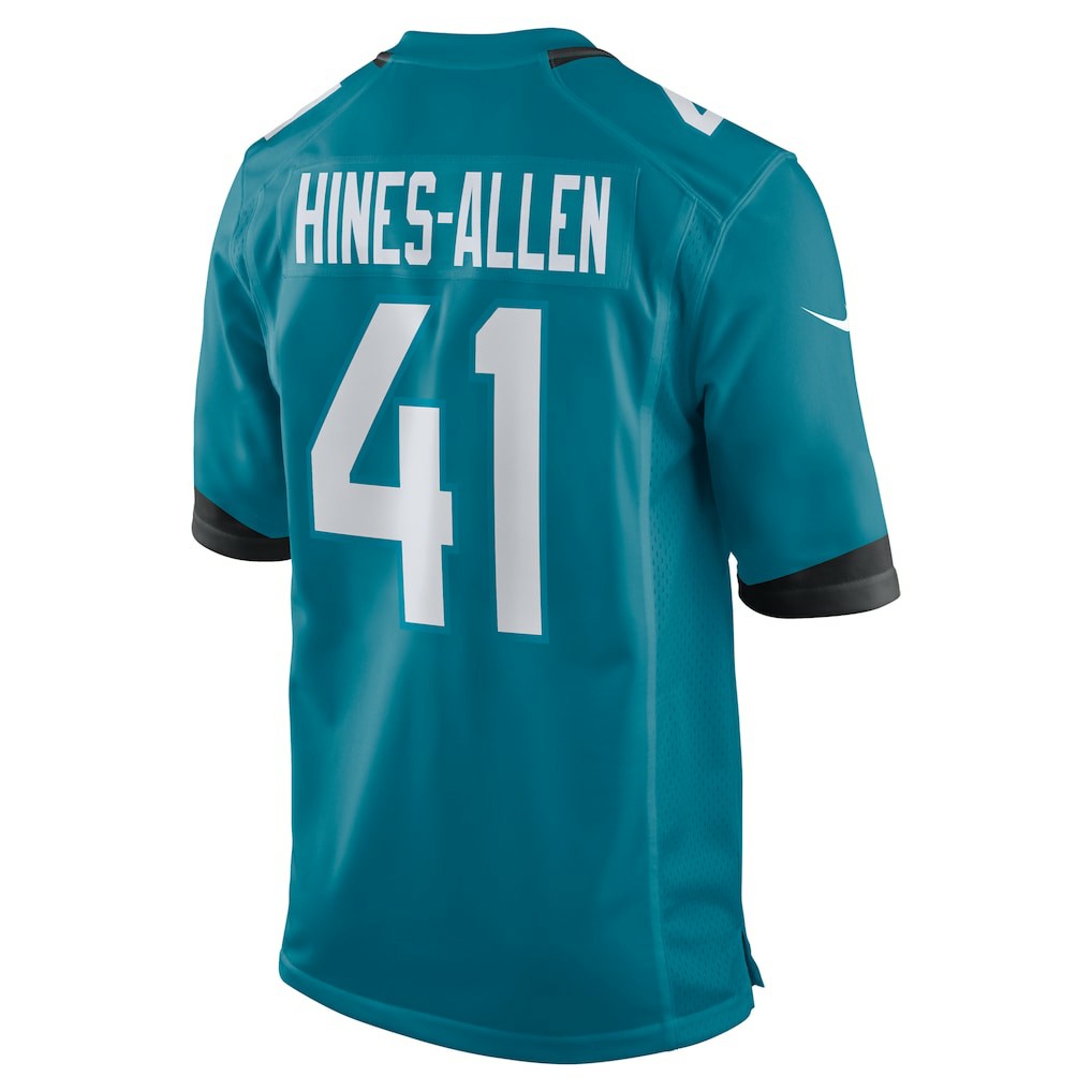 Josh Hines-Allen Jacksonville Jaguars Player Game Jersey - Teal Jerseys