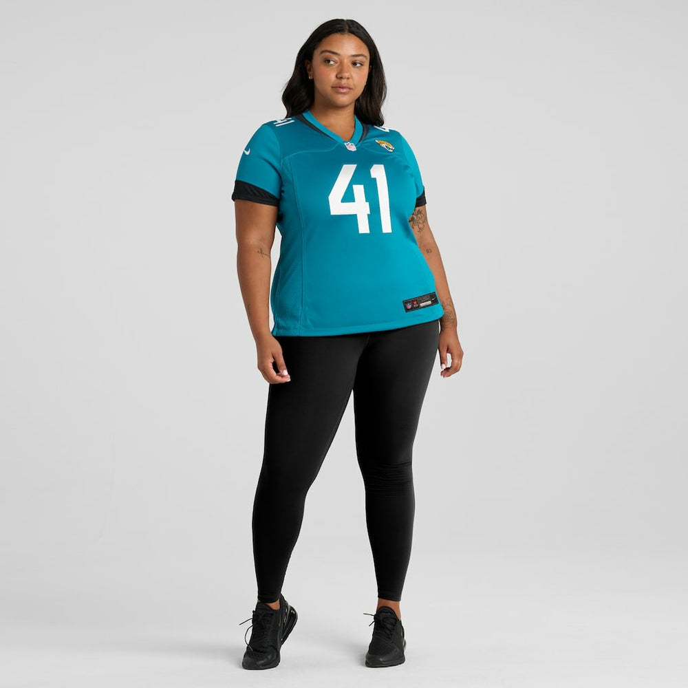 Josh Hines-Allen Jacksonville Jaguars Women's Player Game Jersey - Teal Jerseys