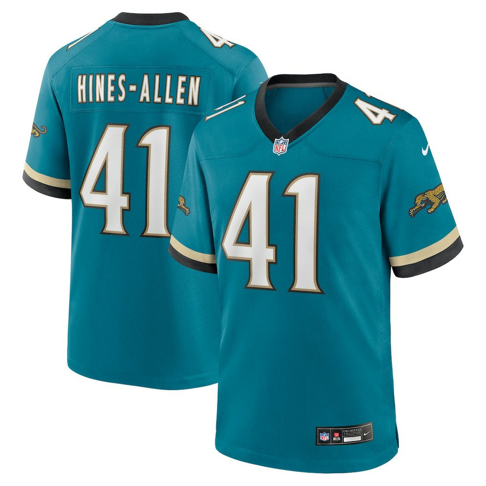 Josh Hines-Allen Jacksonville Jaguars Prowler Throwback Player Game Jersey - Teal Jerseys