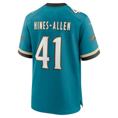 Josh Hines-Allen Jacksonville Jaguars Prowler Throwback Player Game Jersey - Teal Jerseys