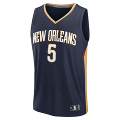 Dejounte Murray New Orleans Pelicans Fast Break Replica Player Jersey Icon Edition Navy - Fanatics outlet