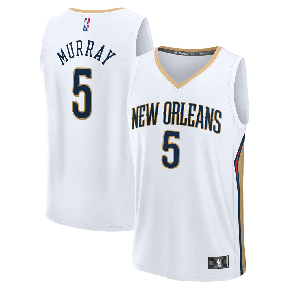 Dejounte Murray New Orleans Pelicans Youth Fast Break Replica Player Jersey Association White Edition - Fanatics
