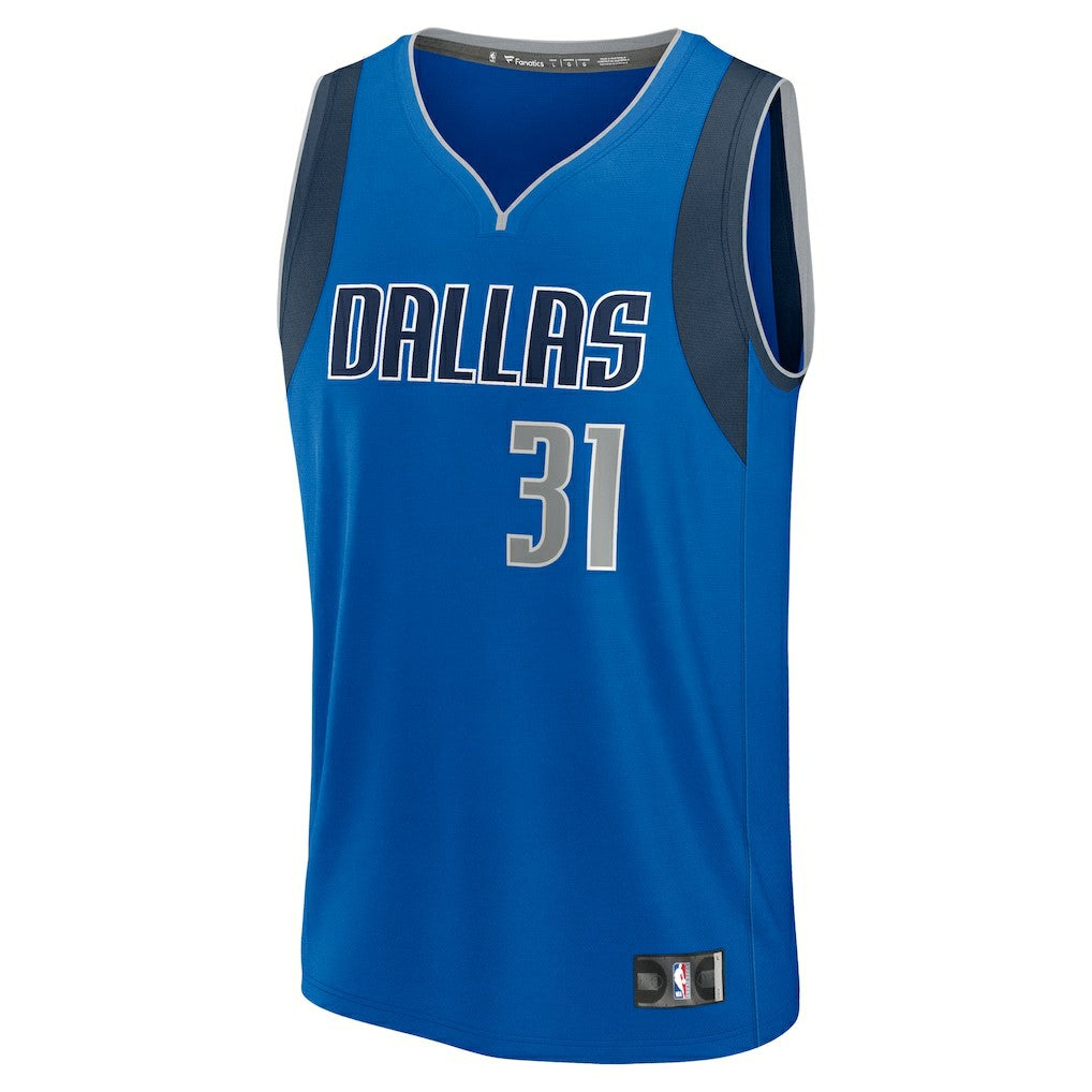 Klay Thompson Dallas Mavericks Fast Break Replica Player Jersey Icon Editi- Blue - Fanatics