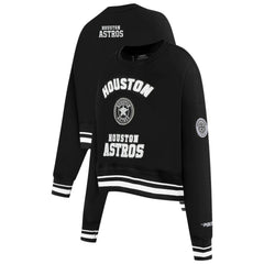 Houston Astros Pro Standard Women's Pearl Cropped Pullover Sweatshirt
 - Black Pullover