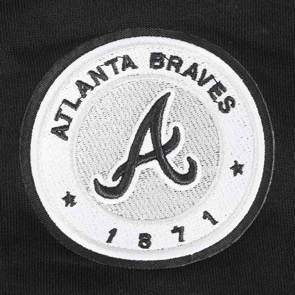 Atlanta Braves Pro Standard Women's Pearl Cropped Pullover Sweatshirt
 - Black Pullover