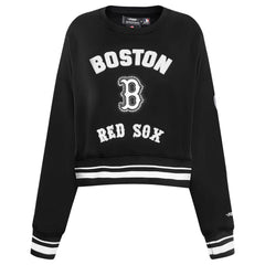 Boston Red Sox Pro Standard Women's Pearl Cropped Pullover Sweatshirt
 - Black Pullover