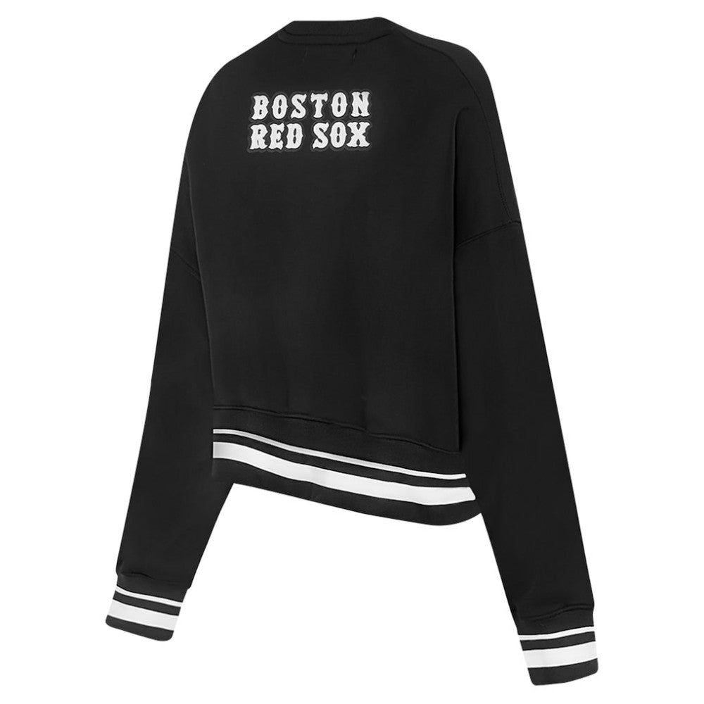 Boston Red Sox Pro Standard Women's Pearl Cropped Pullover Sweatshirt
 - Black Pullover