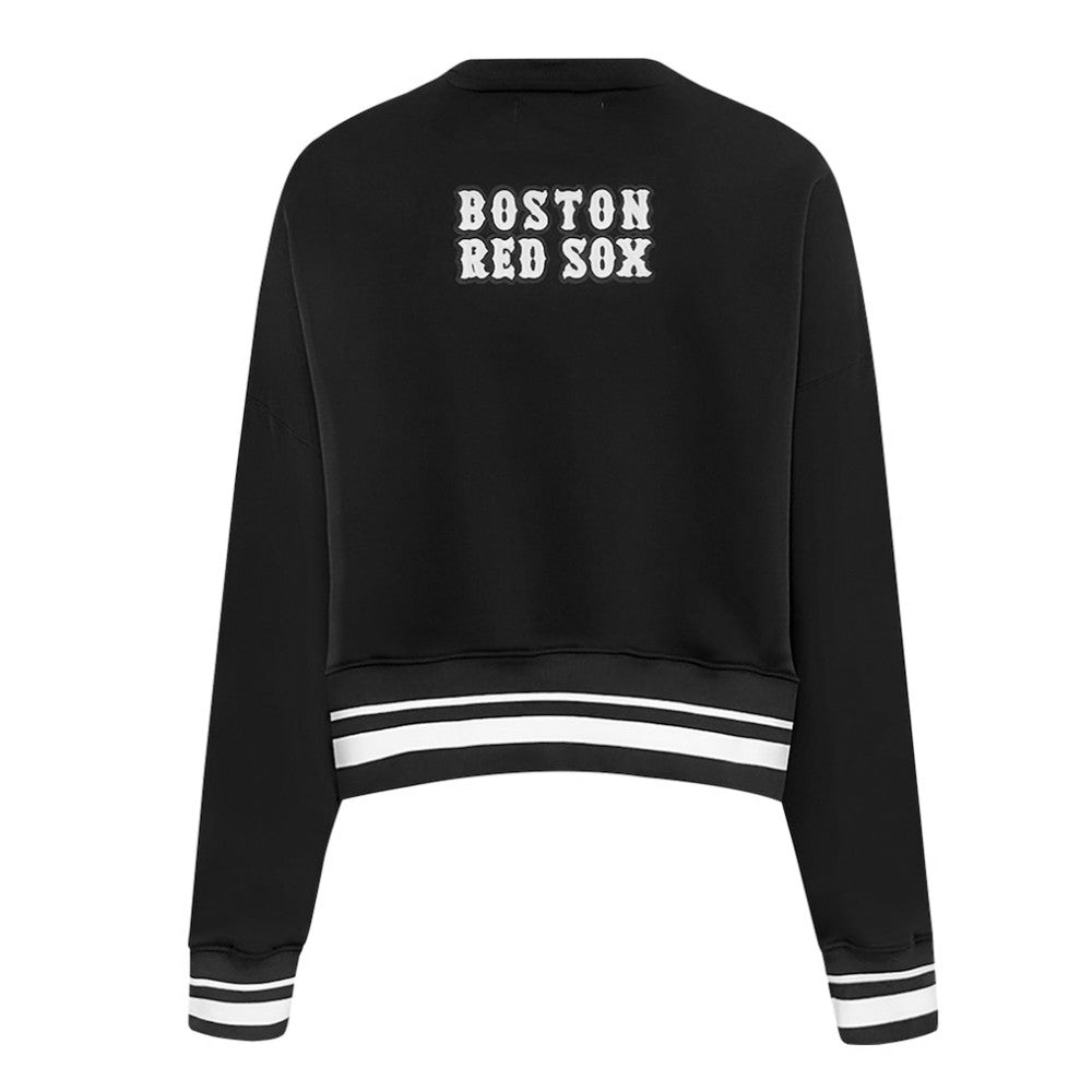 Boston Red Sox Pro Standard Women's Pearl Cropped Pullover Sweatshirt
 - Black Pullover