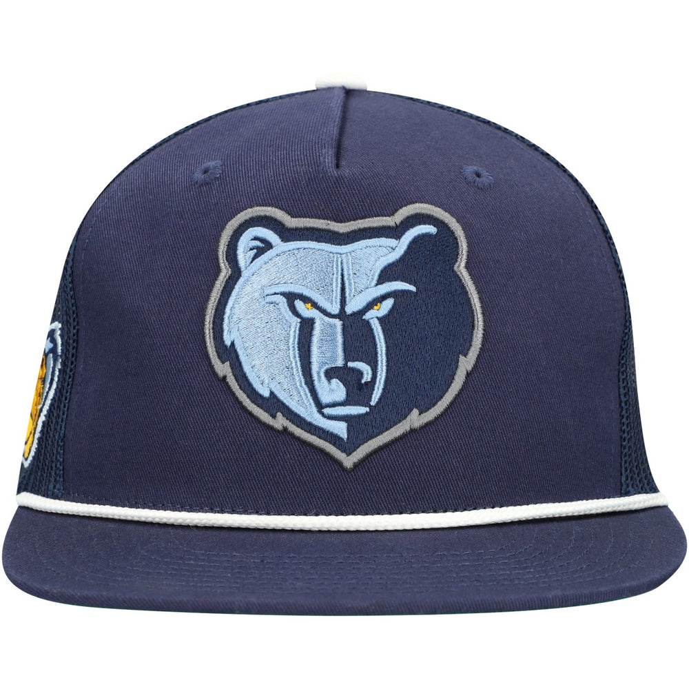 Memphis Grizzlies Roper Trucker Snapback Hat Navy - Mitchell & Ness outlet