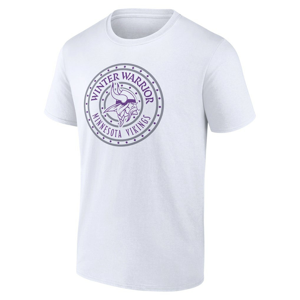 Minnesota Vikings Warriors Shield T-Shirt - White T-shirts