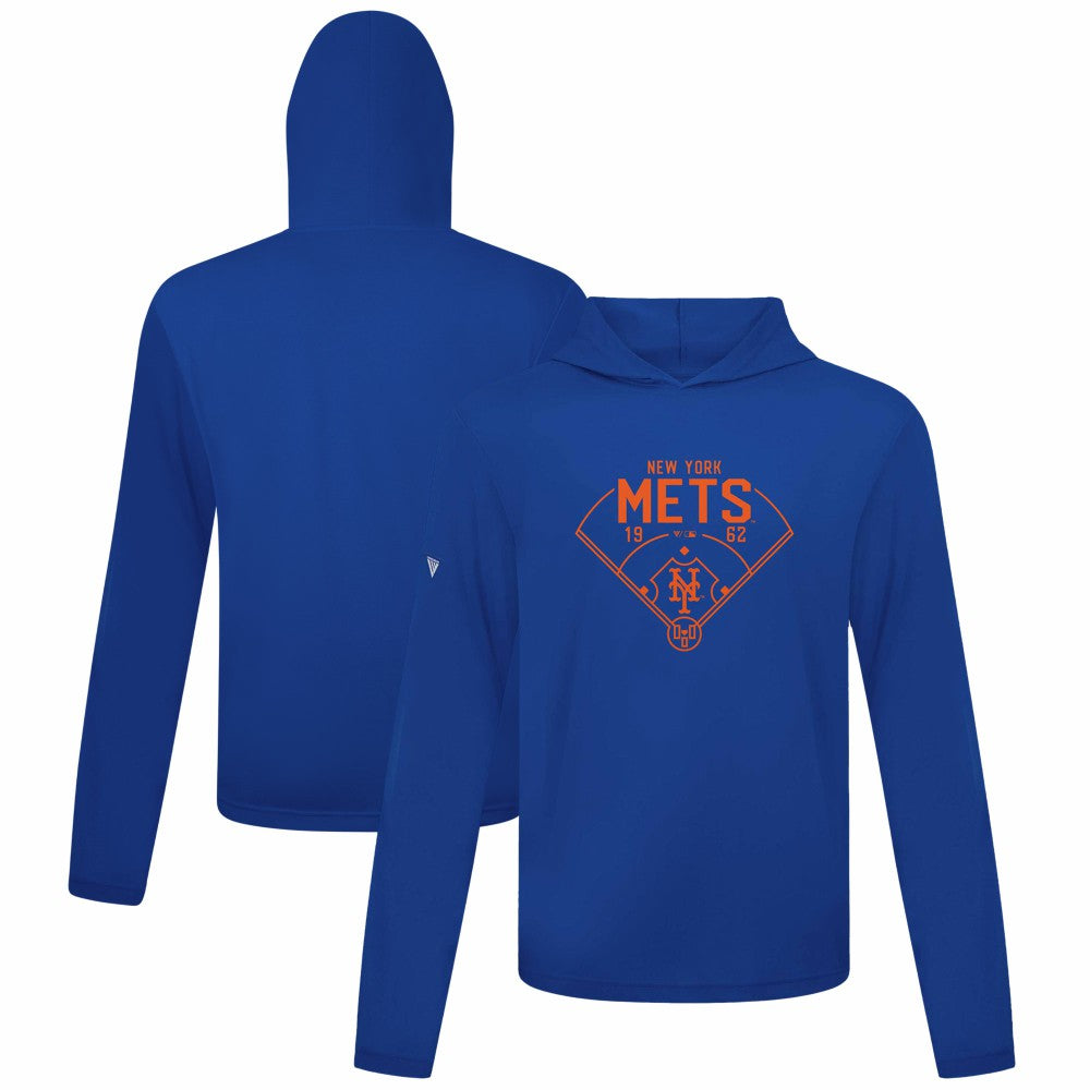 New York Mets Levelwear Anthem Home Field Pullover Hoodie - Royal Hoodies