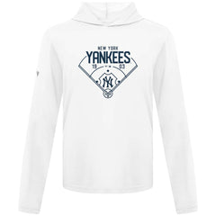 New York Yankees Levelwear Anthem Home Field Pullover Hoodie - White Hoodies