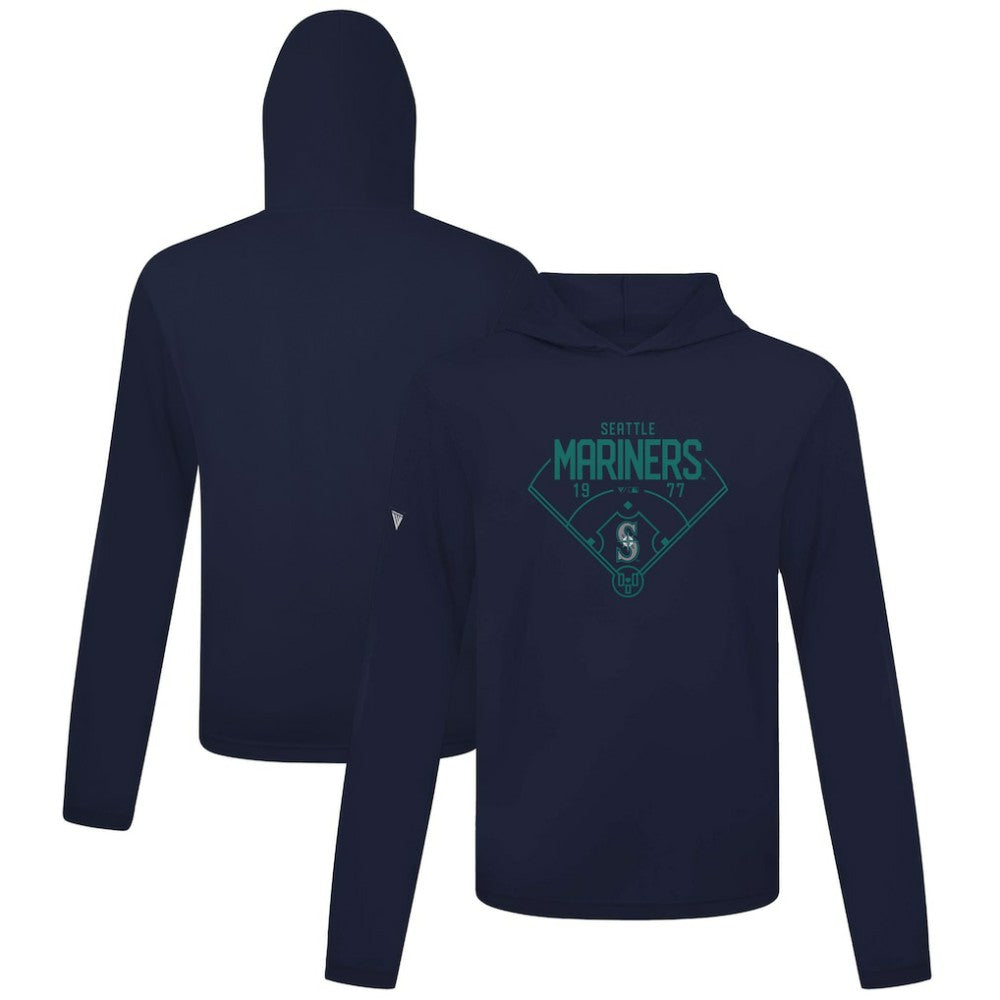 Seattle Mariners Levelwear Anthem Home Field Pullover Hoodie - Navy Hoodies