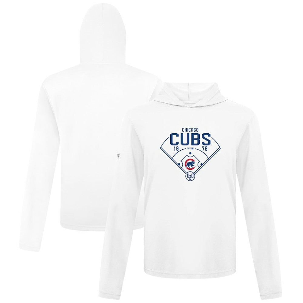 Chicago Cubs Levelwear Anthem Home Field Pullover Hoodie - White Hoodies