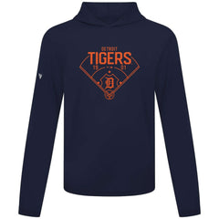 Detroit Tigers Levelwear Anthem Home Field Pullover Hoodie - Navy Hoodies
