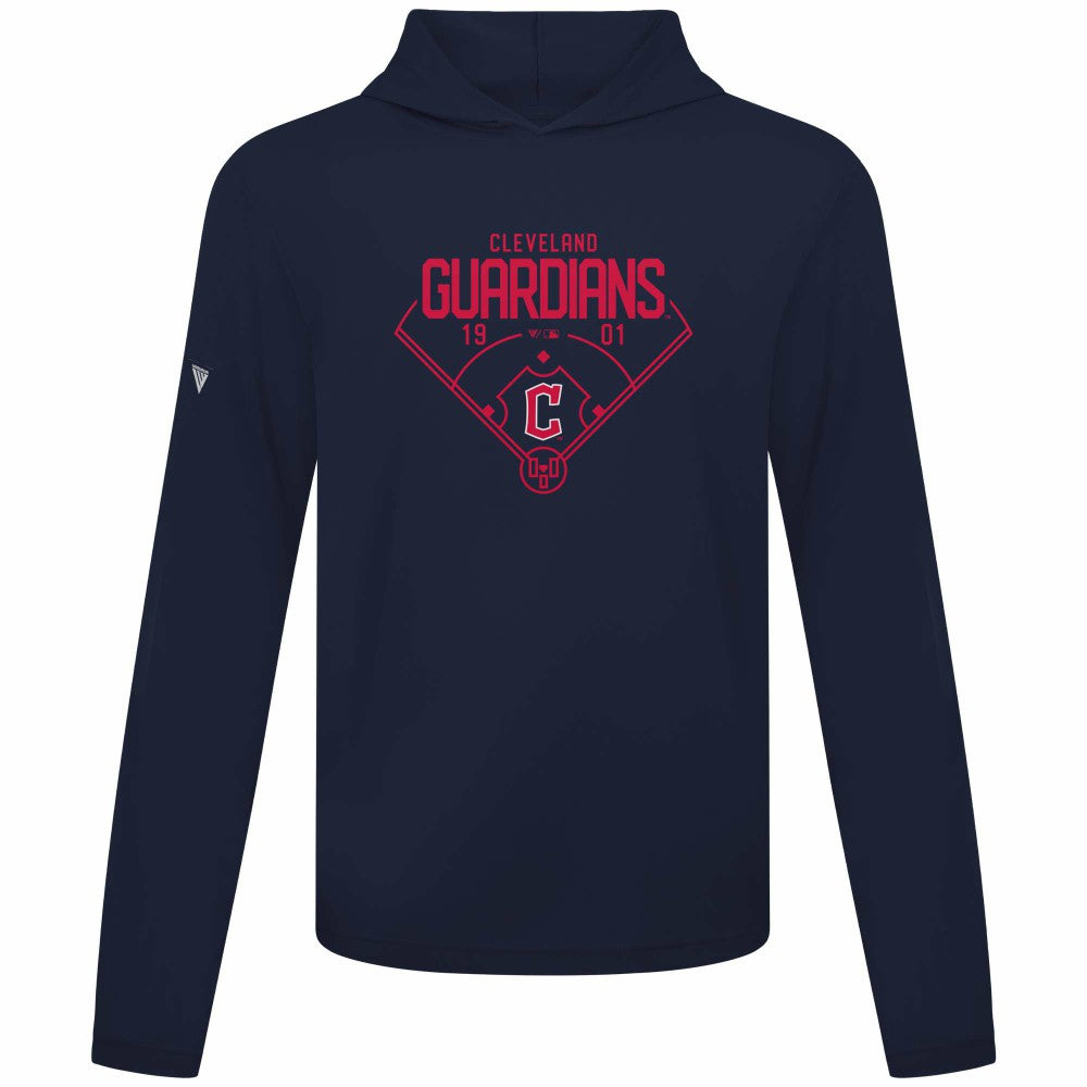 Cleveland Guardians Levelwear Anthem Home Field Pullover Hoodie - Navy Hoodies