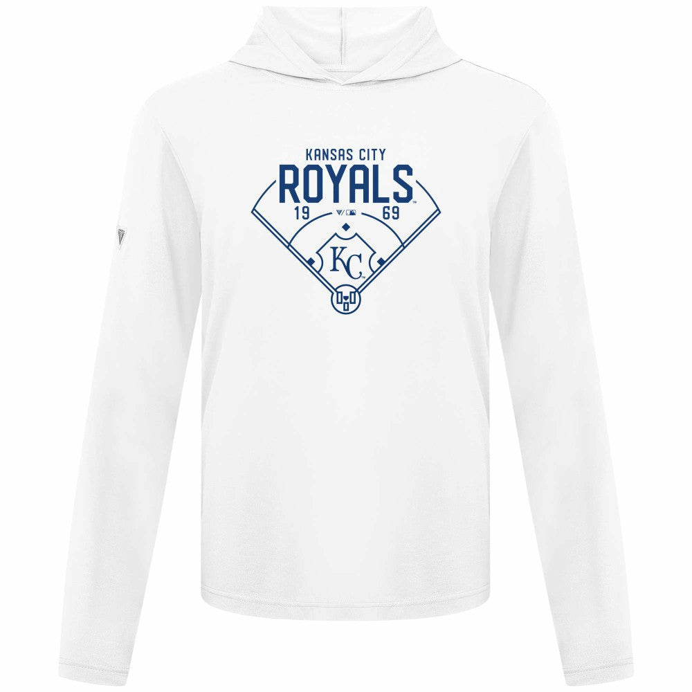 Kansas City Royals Levelwear Anthem Home Field Pullover Hoodie - White Hoodies