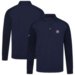 Chicago Cubs Levelwear Aztec Insignia 2.0 Quarter-Zip Pullover Top - Navy Pullover