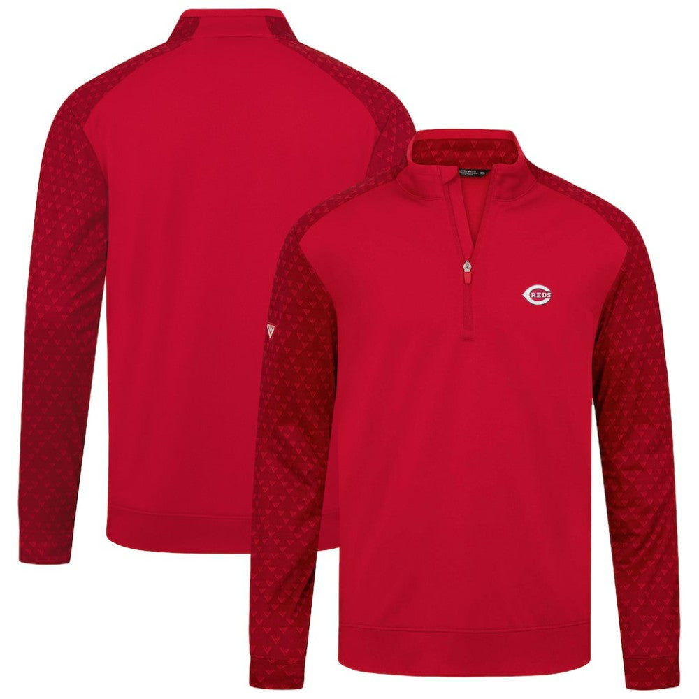Cincinnati Reds Levelwear Aztec Insignia 2.0 Quarter-Zip Pullover Top - Red Pullover
