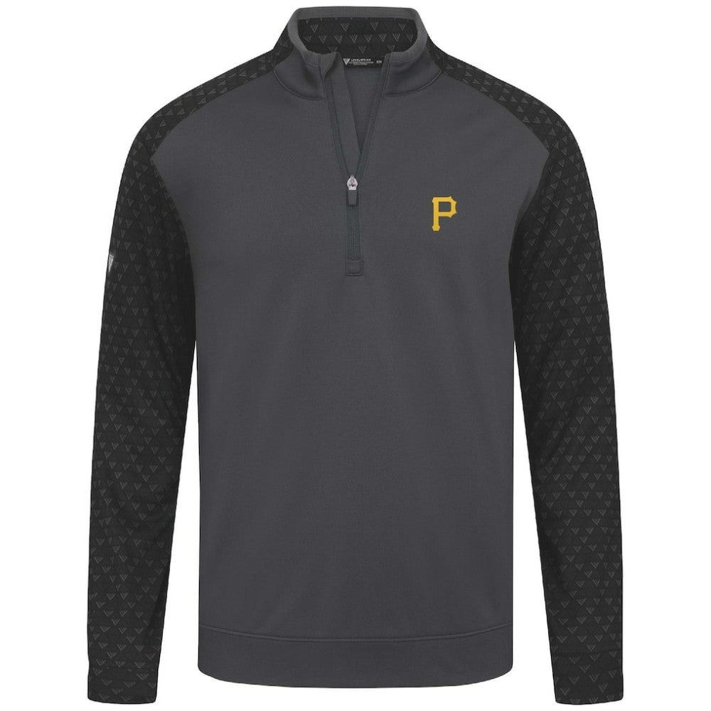 Pittsburgh Pirates Levelwear Aztec Insignia 2.0 Quarter-Zip Pullover Top - Charcoal Pullover