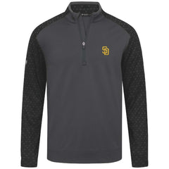 San Diego Padres Levelwear Aztec Insignia 2.0 Quarter-Zip Pullover Top - Charcoal Pullover