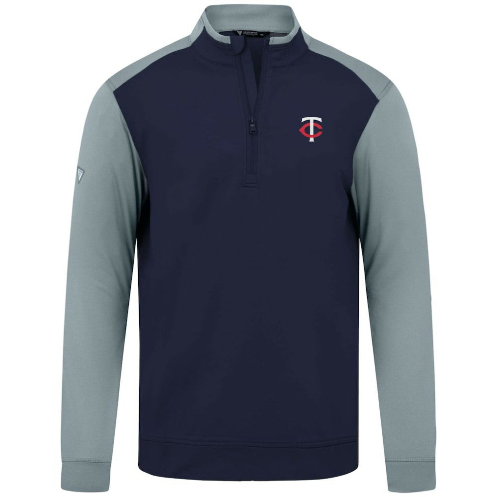 Minnesota Twins Levelwear Insignia 2.0 Quarter-Zip Pullover Top - Navy Pullover
