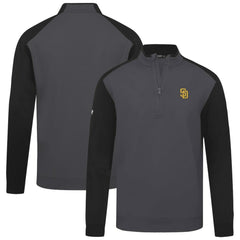 San Diego Padres Levelwear Insignia 2.0 Quarter-Zip Pullover Top - Charcoal Pullover